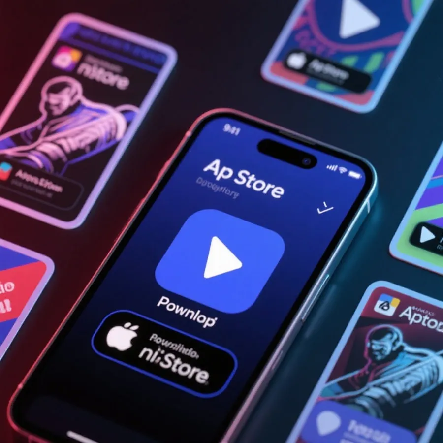 手機版App下載視覺示意